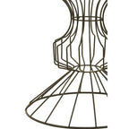 Yaxi Side Table | Black Finish Wire Frame and Mirror Top Side Table