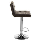 Baina Bar Chair | Black Leather Effect Adjustable Bar Chair