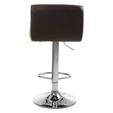 Baina Bar Chair | Black Leather Effect Adjustable Bar Chair