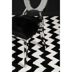 Sarita Dining Chair | Black Velvet and Silver Finish Stackable Oval Back Dining Chair