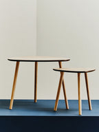 Rostok Nesting Tables | Natural Wood Set of 2 Nesting Tables