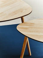 Rostok Nesting Tables | Natural Wood Set of 2 Nesting Tables