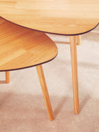 Rostok Nesting Tables | Natural Wood Set of 2 Nesting Tables
