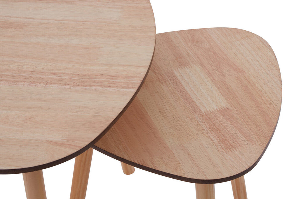 Rostok Nesting Tables | Natural Wood Set of 2 Nesting Tables