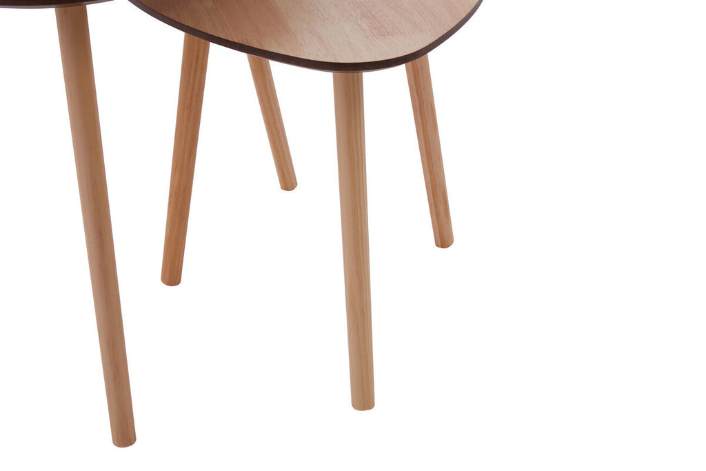 Rostok Nesting Tables | Natural Wood Set of 2 Nesting Tables