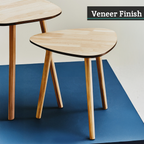 Rostok Nesting Tables | Natural Wood Set of 2 Nesting Tables