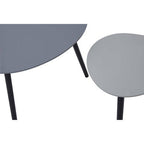 Nostra Nesting Tables | Grey Gloss Finish Set of 2 Nesting Tables