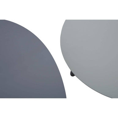 Nostra Nesting Tables | Grey Gloss Finish Set of 2 Nesting Tables