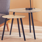 Nostra Nesting Tables | Grey Gloss Finish Set of 2 Nesting Tables