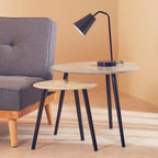 Nostra Nesting Tables | Grey Gloss Finish Set of 2 Nesting Tables