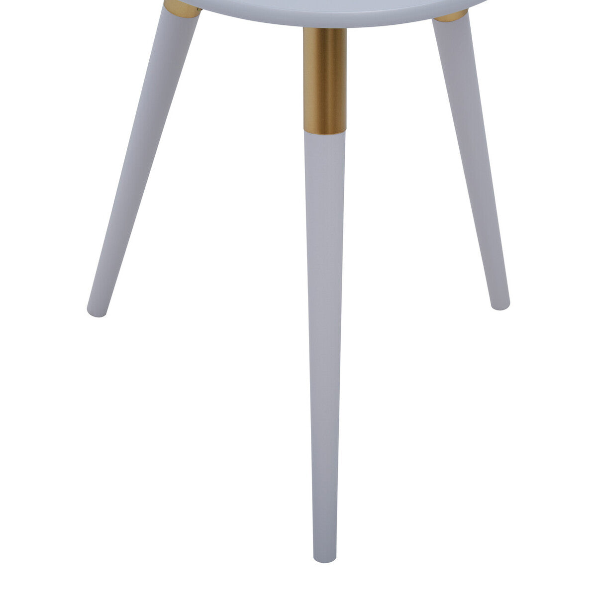 Nostra Side Table | Light Grey and Gold Finish Round Side Table