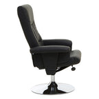 Denton Recliner Chair | Black Leather Effect Recliner Chair
