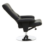 Denton Recliner Chair | Black Leather Effect Recliner Chair