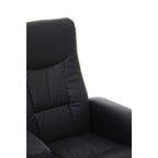 Denton Recliner Chair | Black Leather Effect Recliner Chair