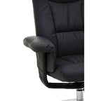Denton Recliner Chair | Black Leather Effect Recliner Chair