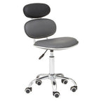 Fran Office Chair | Black Leather Effect Home Office Chair