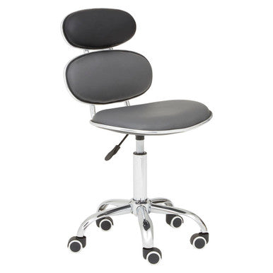 Fran Office Chair | Black Leather Effect Home Office Chair