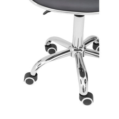 Fran Office Chair | Black Leather Effect Home Office Chair