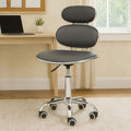 Fran Office Chair | Black Leather Effect Home Office Chair