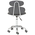 Fran Office Chair | Grey Leather Effect Home Office Chair