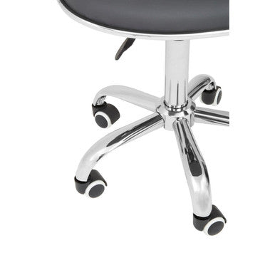 Fran Office Chair | Grey Leather Effect Home Office Chair