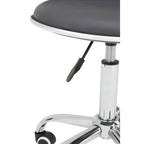 Fran Office Chair | Grey Leather Effect Home Office Chair