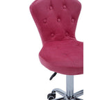 Fayth Office Chair | Pink Velvet Button Tufted Home Office Chair