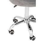 Fayth Office Chair | Grey Velvet Button Tufted Home Office Chair