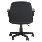 Flint Office Chair | Black Leather Effect Home Office Chair