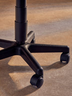 Flint Office Chair | Black Leather Effect Home Office Chair