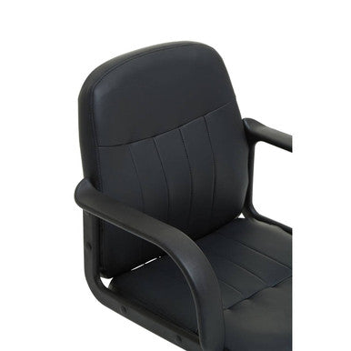 Flint Office Chair | Black Leather Effect Home Office Chair