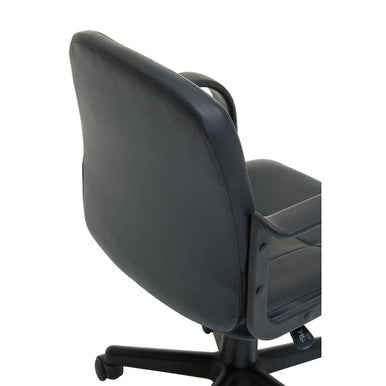 Flint Office Chair | Black Leather Effect Home Office Chair