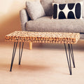 Lacuna Coffee Table | Fir Wood Mosaic Disc Coffee Table