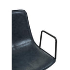 Branson Office Chair | Grey Leather Effect Home Office Chair