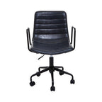 Forbes Office Chair | Grey Leather Effect Home Office Chair