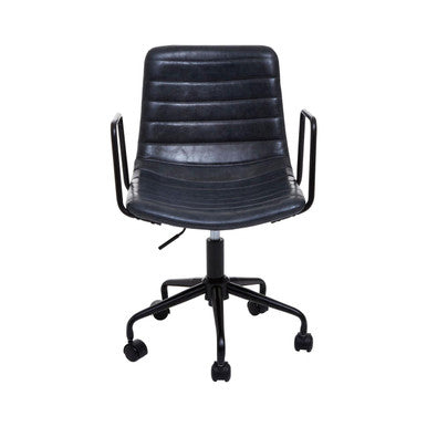 Forbes Office Chair | Grey Leather Effect Home Office Chair