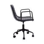 Forbes Office Chair | Grey Leather Effect Home Office Chair
