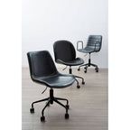 Forbes Office Chair | Grey Leather Effect Home Office Chair