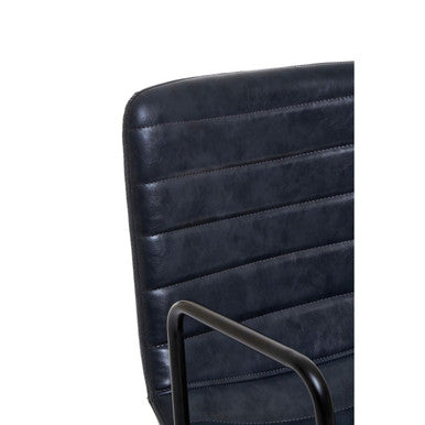 Forbes Office Chair | Grey Leather Effect Home Office Chair