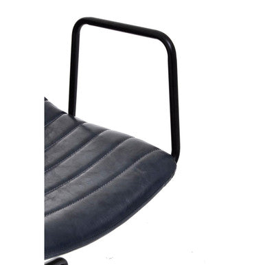 Forbes Office Chair | Grey Leather Effect Home Office Chair