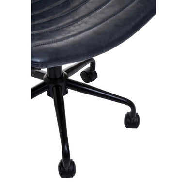 Forbes Office Chair | Grey Leather Effect Home Office Chair