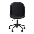 Clinton Office Chair | Black Leather Effect Home Office Chair