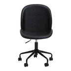 Clinton Office Chair | Black Leather Effect Home Office Chair