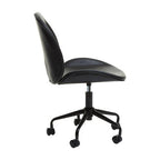 Clinton Office Chair | Black Leather Effect Home Office Chair