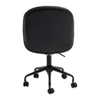 Clinton Office Chair | Black Leather Effect Home Office Chair