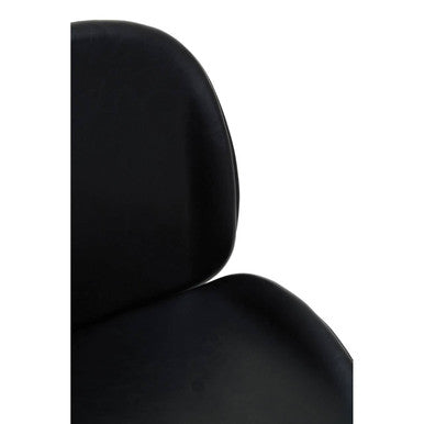 Clinton Office Chair | Black Leather Effect Home Office Chair