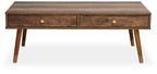 Frida Coffee Table | Wood Effect 2 Drawer Coffee Table
