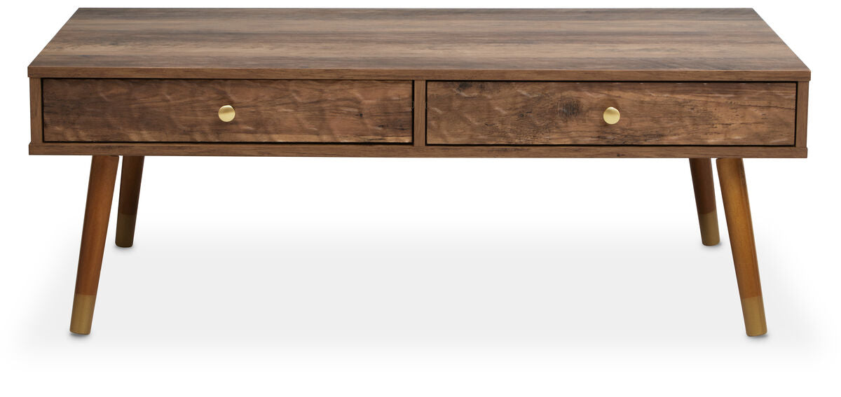 Frida Coffee Table | Wood Effect 2 Drawer Coffee Table