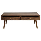 Frida Coffee Table | Wood Effect 2 Drawer Coffee Table