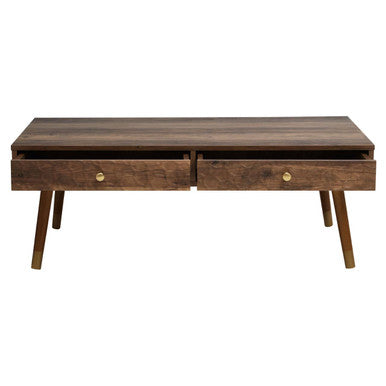 Frida Coffee Table | Wood Effect 2 Drawer Coffee Table
